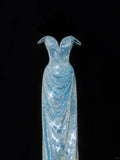 Niulatu Tiffany Blue Off Shoulder Sheath Sequin Long Prom Dresses Formal Evening Gowns HZ1103