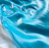 Niulatu Blue Satin Strapless A-Line Prom Dresses Birthday Evening Dresses HZ1103