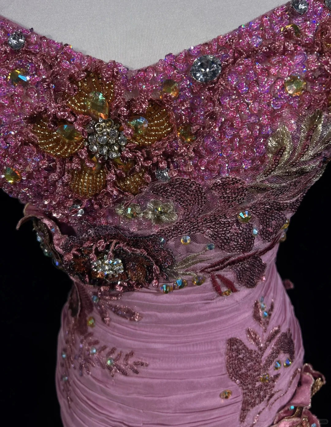 Niulatu Mauve Square Neck Mermaid Chiffon Applique Long Prom Dresses Vintage Formal Evening Gowns HZ1103