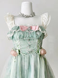 Niulatu Square A-Line Tulle Lace Short Prom Dress Homecoming Dress HZ1103