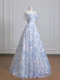 Niulatu White Off-the-shoulder A-Line Tulle Long Prom Dresses Elegant Wedding Dress with Appliques HZ1103