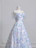 Niulatu White Off-the-shoulder A-Line Tulle Long Prom Dresses Elegant Wedding Dress with Appliques HZ1103