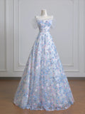 Niulatu White Off-the-shoulder A-Line Tulle Long Prom Dresses Elegant Wedding Dress with Appliques HZ1103