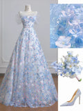 Niulatu White Off-the-shoulder A-Line Tulle Long Prom Dresses Elegant Wedding Dress with Appliques HZ1103
