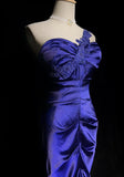Niulatu Purple Sweetheart Mermaid Satin Long Prom Dresses Formal Evening Gowns HZ1103