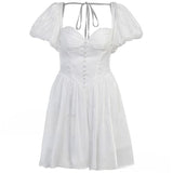 Niulatu White Off Shoulder A-Line Tulle Short Prom Dresses Homecoming Dress HZ1103