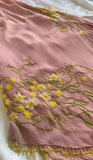 Niulatu Pink Spaghetti Straps A-Line Chiffon Beaded Short Prom Dresses Homecoming Dresses with Appliques HZ1031