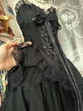 Niulatu Spaghetti Straps Black A-Line Tulle Lace Short Prom Dresses Homecoming Dresses HZ1031