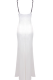 Niulatu Yellow V Neck Sheath Satin Long Prom Dresses Birthday Dresses Glam Guest Dresses HZ1031