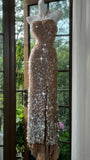 Niulatu Halter Neck Sheath Sequin Long Prom Dresses Formal Elegant Evening Gowns HZ1031