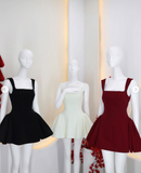 Niulatu White Square Neck A-Line Satin Short Party Dresses Sweet 16 Birthday Dress HZ1031