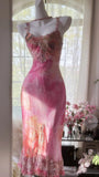 Niulatu Pink Square Neck Sheath Lace Chiffon Short Vintage Prom Dresses HZ1031