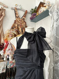 Niulatu Black Halter Neck A-Line Chiffon Short Party Dresses Birthday Evening Dresses HZ1031