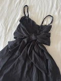 Niulatu Black Thin Strap A-Line Short Prom Dresses Birthday Party Dress HZ1031