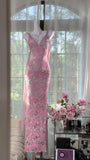 Niulatu V-Neck Sheath Tulle Beaded Long Prom Dresses Gorgous Backless Evening Gowns HZ1031