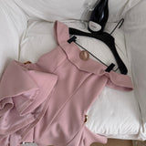 Niulatu Off Shoulder A-Line Short Outdoor Party Dress, Pink Sweet 16 Dress HZ1031