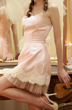 Niulatu Pink Strapless A-Line Satin Tulle Short Prom Dresses, Fashionable Homecoming Dress HZ1031