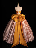 Niulatu Blush Pink A-Line Strapless Long Ball Gown Sweet 16 Dress Elegant Quinceanera Dresses HZ1031