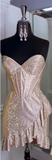 Niulatu Glitter 18th Birthday Dress Sweetheart Sheath Short Homecoming Dress HZ1031