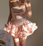 Niulatu Halter Homecoming Dress Short Ball Gowns Sweet 18th Birthday Outfit Fashion Party Dress HZ1031