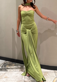 Niulatu Green Sweetheart Sheath Party Dress Chiffon 18th Birthday Outfit Pretty Graduation Dress HZ1031