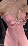 Niulatu Pink Sweetheart Neck A-Line 16th Birthday Dress Beaded Short Homecoming Dress Modest Graduation Dress Middle School Hoco Dresses HZ1031