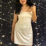 Niulatu Strapless Sheath Short Homecoming Dress Fashion Party Dress Satin 18th Birthday Outfit HZ1031