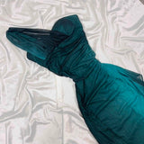 Niulatu Gradient Jade Sheath Formal Dress One Shoulder Glitter Chiffon Evening Gowns sweet 18th Birthday Dress HZ1031