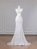 Niulatu Sweetheart Ivory Bridal Dress Lace Appliqu¨¦ Mermaid Wedding Dress Beaded Bridal Dress HZ1031