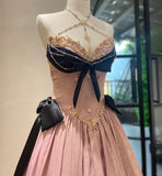 Niulatu Halter Neck Pink Ball Gown Quinceanera Dress Satin Birthday Dress Fashion Prom Dress HZ1031