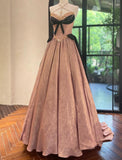 Niulatu Halter Neck Pink Ball Gown Quinceanera Dress Satin Birthday Dress Fashion Prom Dress HZ1031