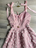 Niulatu Pink A-line Birthday Dress Strap Tulle Satin Short Homecoming Dress Party Dress HZ1031
