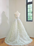 Niulatu Sweetheart Ball Gown Wedding Dress Sweet Tulle Long Evening Applique Bridal Dress HZ1031