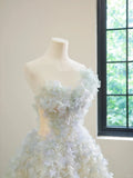 Niulatu Sweetheart Ball Gown Wedding Dress Sweet Tulle Long Evening Applique Bridal Dress HZ1031