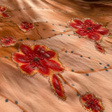 Niulatu Sheath Halter Long Evening Gown Gorgeous Orange Chiffon Beaded Formal Dress Birthday Prom Dress HZ1031