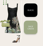 Niulatu A-Line Short Party Dress Square Neck Beaded Hoco Dresses Sweet Black Birthday Outfit HZ1031