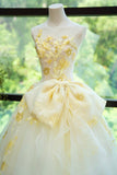 Niulatu White Strapless Ball Gown Glamour Tulle Sequin Appliqu¨¦ Long Evening Gown Quinceanera Dress HZ1031