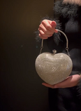 Niulatu New Heart-shaped Rhinestone Evening Handbag Women's Party Bag HZ1031