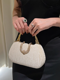 Niulatu Wedding Bag Rhinestone Metal Buckle Banquet Party Handbag HZ1031