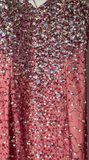 Niulatu Sequin Mermaid Evening Gowns Vintage Burgundy Beaded Tulle Formal Dress Elegant Sweetheart Neck Prom Dress HZ1031