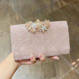 Niulatu Pink Wedding Bag Sparkly Diamond Banquet Party Handbag HZ1031