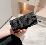 Niulatu Silver Wedding Bag Sparkly Rhinestone Envelope Bag Banquet Party Handbag HZ1031