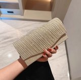 Niulatu Silver Wedding Bag Sparkly Rhinestone Envelope Bag Banquet Party Handbag HZ1031