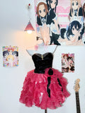 Niulatu Black Pink Ball Gown Birthday Dress Sweetheart Neck Short Homecoming Dress Cute Tulle Formal Dress HZ1031