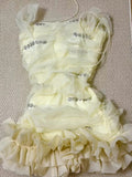 Niulatu Yellow Bodycon Birthday Dress Off shoulder Short Homecoming Dress Beaded Tulle Formal Dress HZ1031