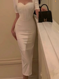 Niulatu slim fit five-quarter sleeve hip dress HZ1026
