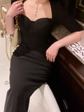 Niulatu slim fit five-quarter sleeve hip dress HZ1026