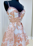 Niulatu Sweetheart Neck A-Line Tulle Short Prom Dresses, Sleeveless Homecoming Dresses HZ1026