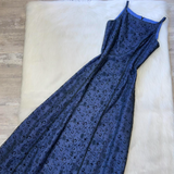 Niulatu Sheath Chiffon Beaded Formal Evening Dress, Bateau Navy Blue Long Prom Dresses HZ1031