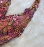 Niulatu Hot Pink Sheath Chiffon Long Prom Dresses, Halter Neck Backless Evening Dress HZ1031